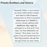 A Prayer for Religious Priests Brothers and Sisters PDF