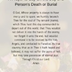 A Prayer to Say On the Day of a Person's Death or Burial PDF