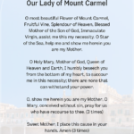 A Prayer to the Blessed Virgin Our Lady of Mount Carmel PDF