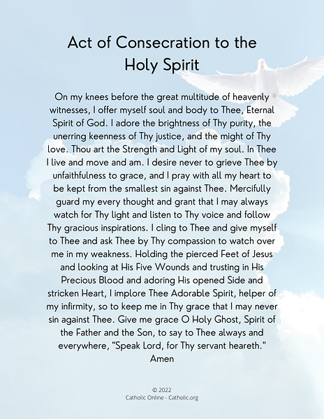 Act of Consecration to the Holy Spirit PDF