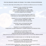 Canticle of Brother Sun and Sister Moon of St. Francis of Assisi PDF