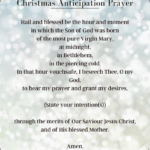Christmas Anticipation Prayer PDF