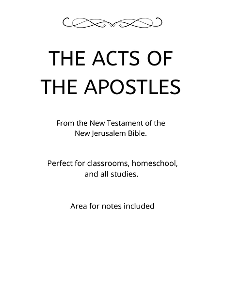 Bible - New Testament - The Acts of the Apostles PDF