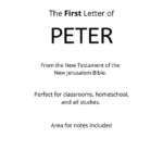 Bible - New Testament - The First Letter of Peter PDF