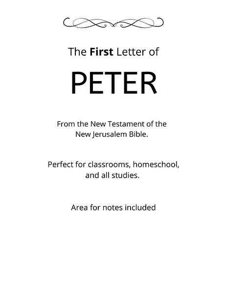 Bible - New Testament - The First Letter of Peter PDF