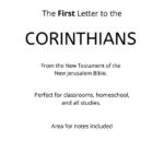 Bible - New Testament - The First Letter to the Corinthians PDF