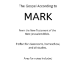 Bible - New Testament - The Gospel According to Mark PDF