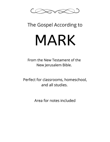 Bible - New Testament - The Gospel According to Mark PDF