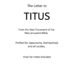 Bible - New Testament - The Letter to Titus PDF