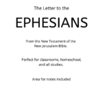 Bible - New Testament - The Letter to the Ephesians PDF
