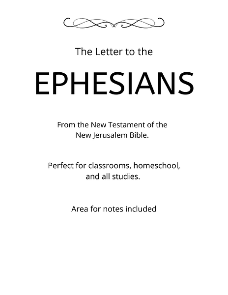 Bible - New Testament - The Letter to the Ephesians PDF