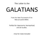 Bible - New Testament - The Letter to the Galatians PDF