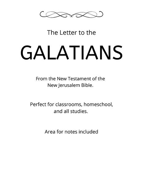 Bible - New Testament - The Letter to the Galatians PDF