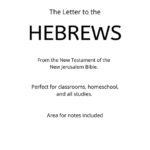 Bible - New Testament - The Letter to the Hebrews PDF