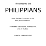 Bible - New Testament - The Letter to the Philippians PDF