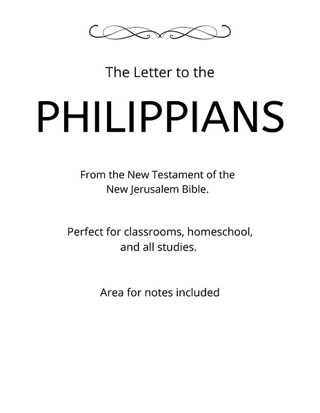 Bible - New Testament - The Letter to the Philippians PDF