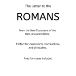 Bible - New Testament - The Letter to the Romans PDF
