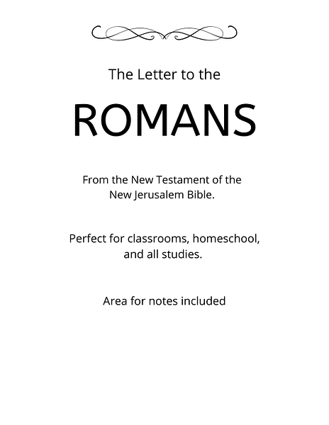Bible - New Testament - The Letter to the Romans PDF