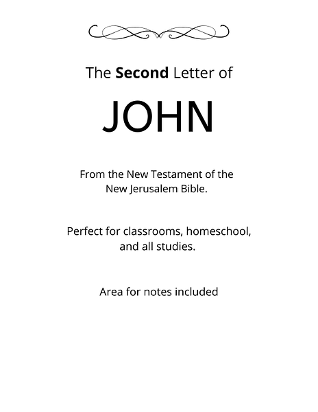 Bible - New Testament - The Second Letter of John PDF