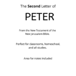 Bible - New Testament - The Second Letter of Peter PDF