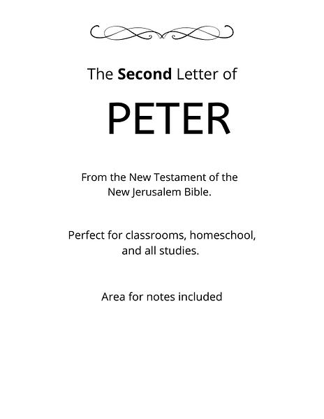 Bible - New Testament - The Second Letter of Peter PDF