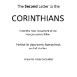 Bible - New Testament - The Second Letter to the Corinthians PDF
