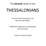 Bible - New Testament - The Second Letter to the Thessalonians PDF