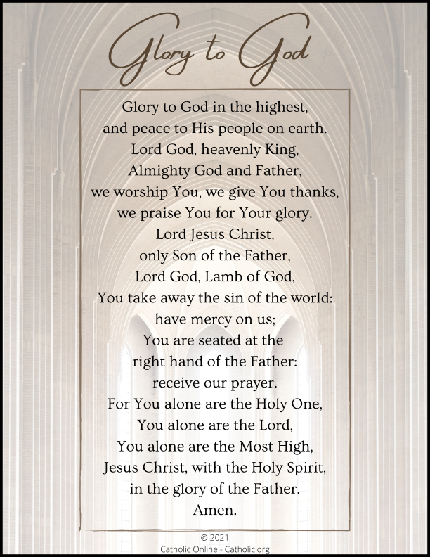 Glory to God prayer PDF