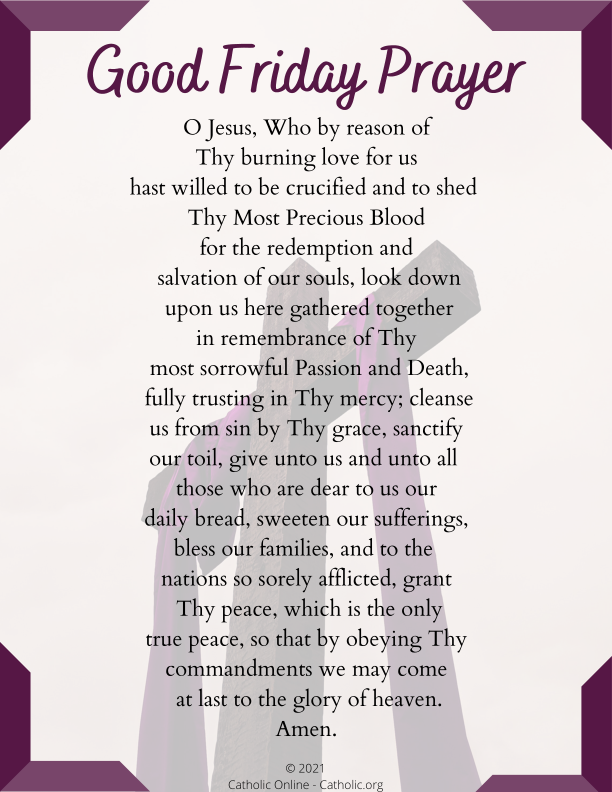 Good Friday Prayer PDF