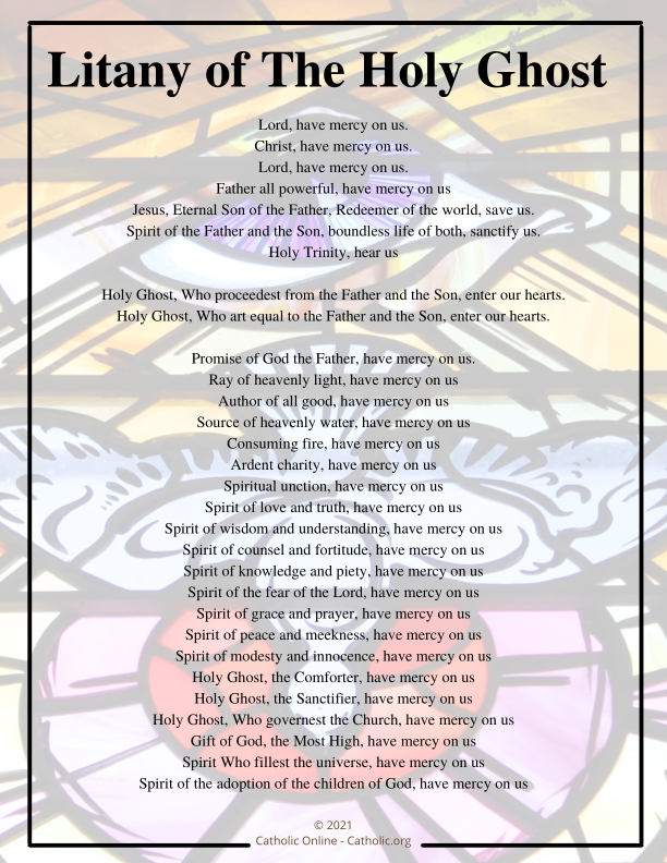 Litany of the Holy Ghost PDF