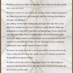 Nicene Creed Profession of Faith PDF