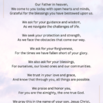 Our Father in Heaven prayer PDF