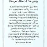 Prayer After A Surgery PDF