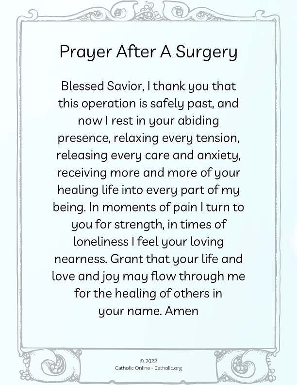 Prayer After A Surgery PDF