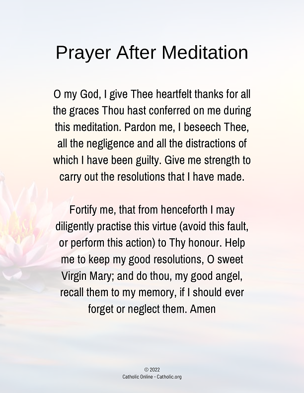 Prayer After Meditation PDF