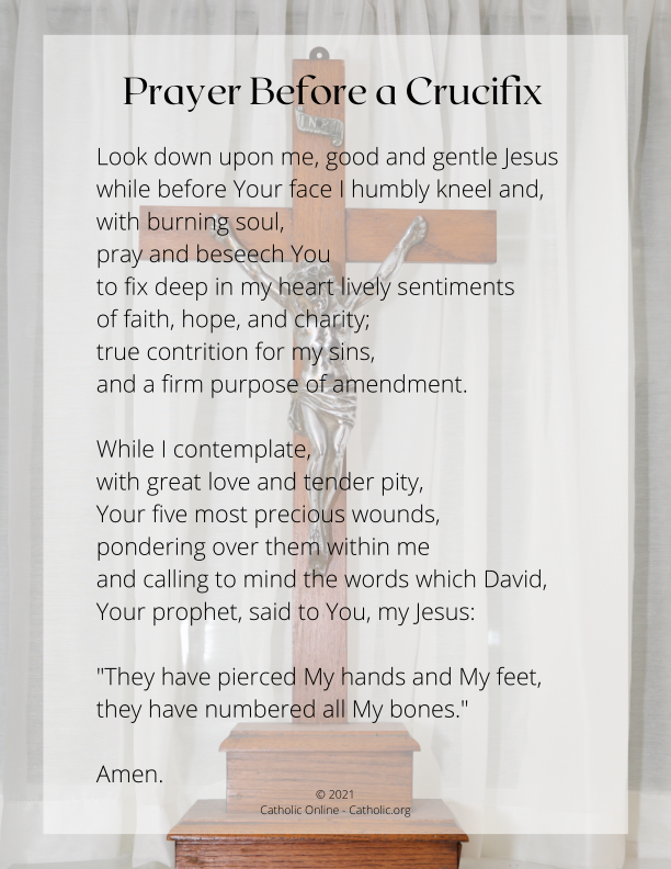 Prayer Before a Crucifix PDF