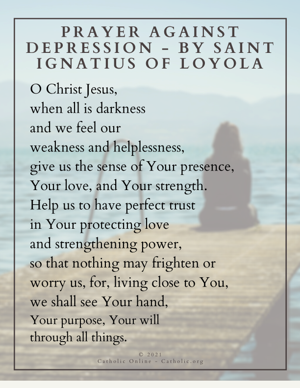 Prayer against Depression - by Saint Ignatius of Loyola PDF