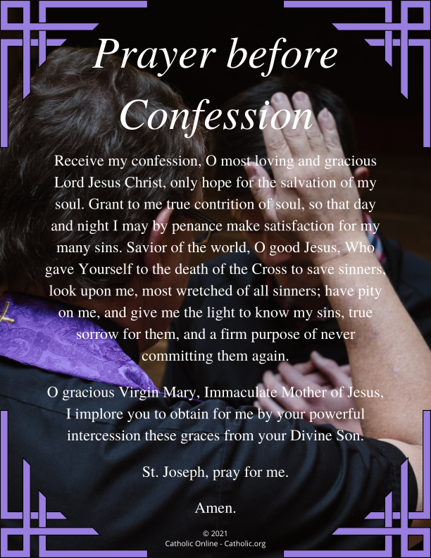 Prayer before Confession PDF