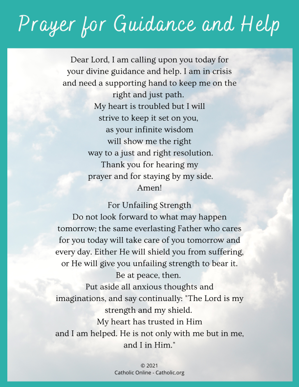 Prayer for Guidance and Help PDF