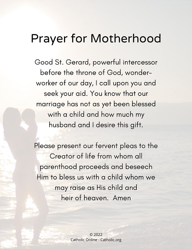 Prayer for Motherhood PDF
