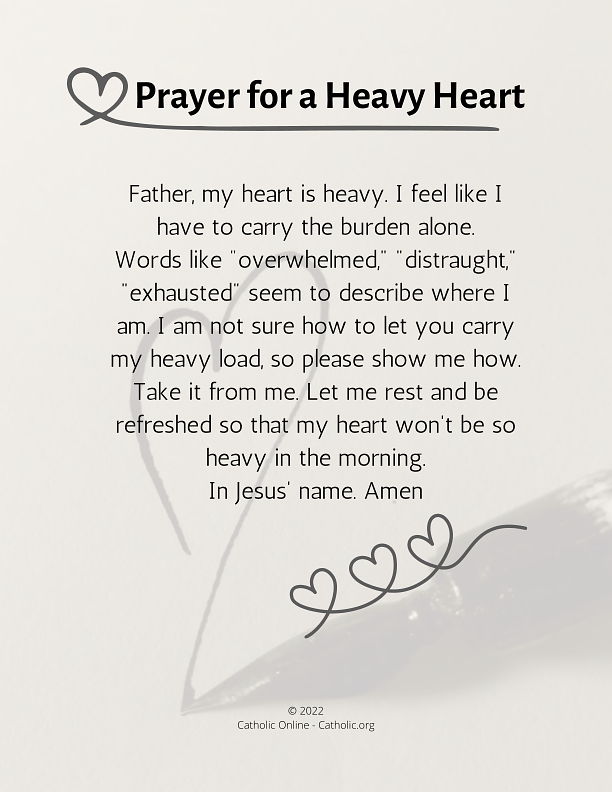 Prayer for a Heavy Heart PDF