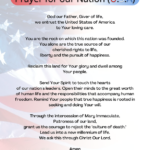 Prayer for our Nation (USA) PDF