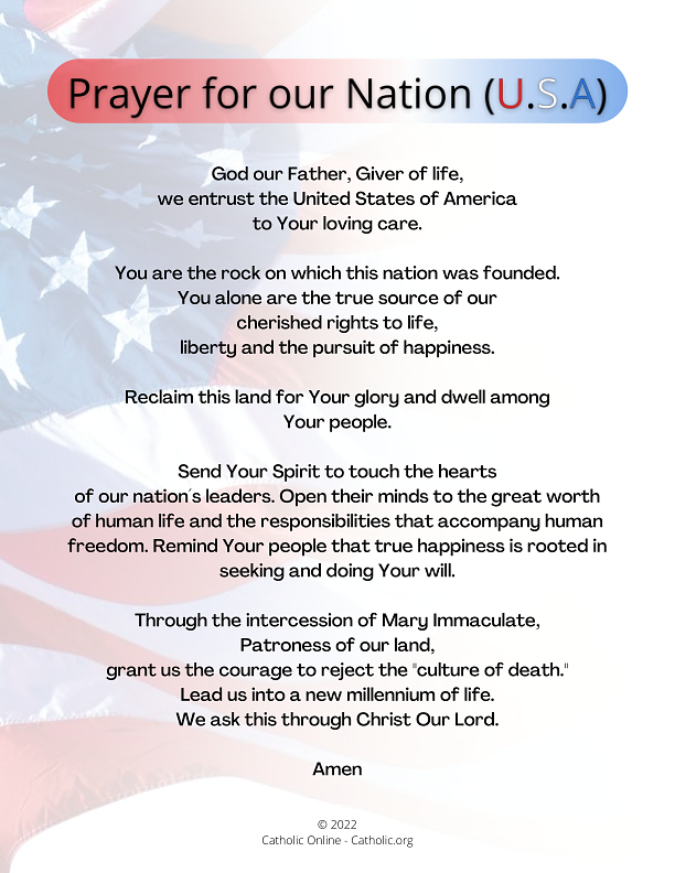 Prayer for our Nation (USA) PDF