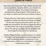 Prayer for the Immaculate Queen of Peace PDF