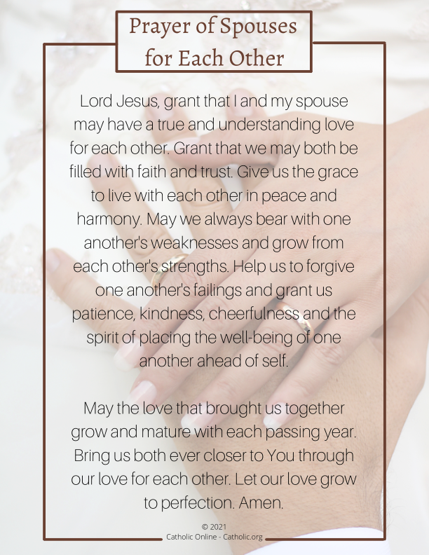 Prayer of Spouses for Each Other PDF