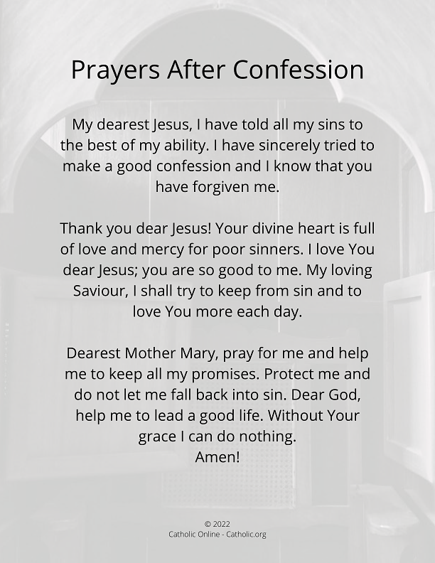 Prayers After Confession PDF
