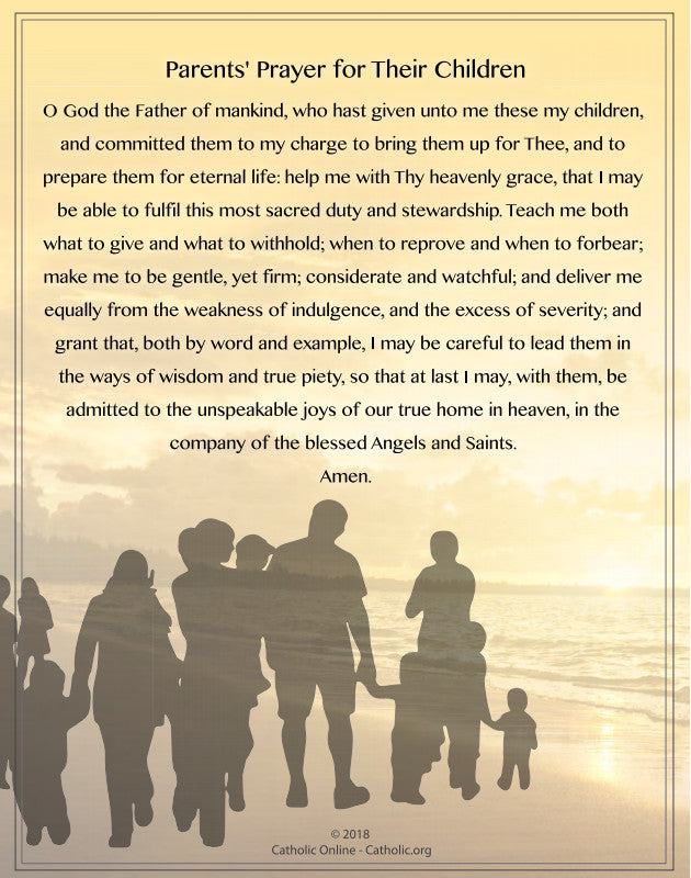 Parents' Prayer For Their Children PDF