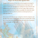 Prayer For Protections Against Fires PDF