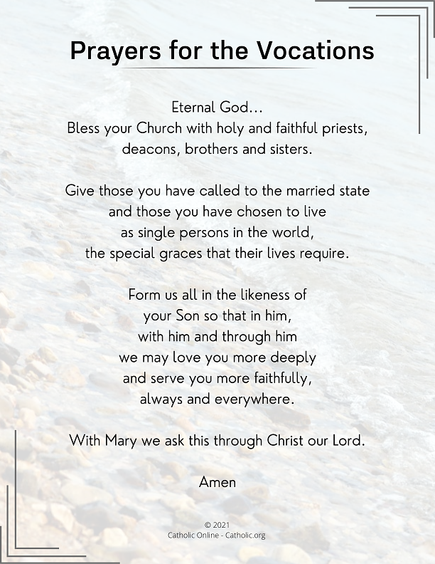 Prayers for the Vocations PDF
