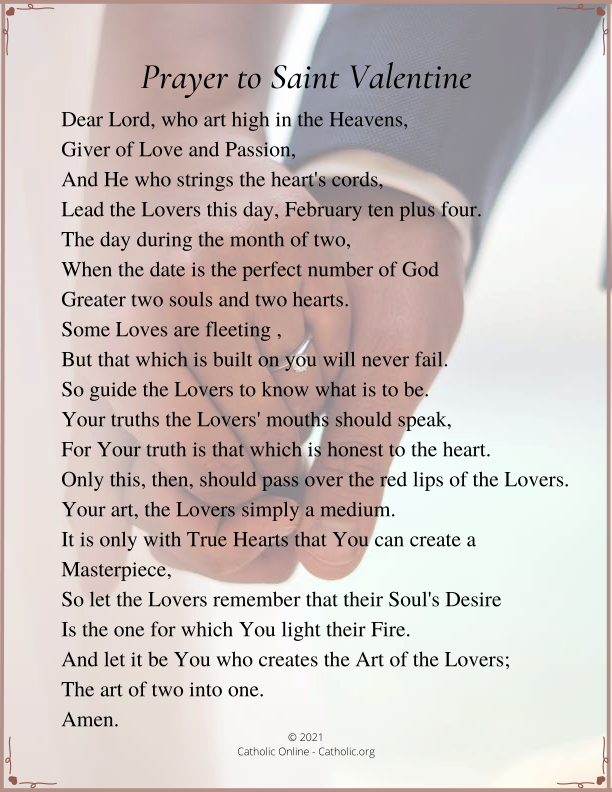 Prayer to Saint Valentine PDF
